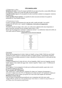 U.D.A materia e calore 2.1Temperatura e calore Definizione di