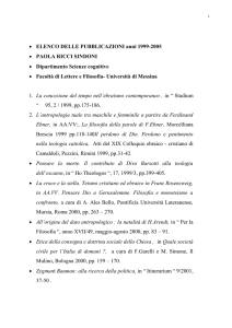 Bibliografia prof.ssa Ricci Sindonihot!