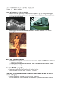 LICEO SCIENTIFICO ITALO CALVINO – ROZZANO CLASSE 5A