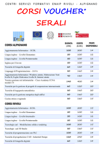 CENTRI SERVIZI FORMATIVI ENAIP RIVOLI