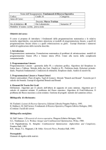 Obiettivi del corso - Home di homes.di.unimi.it