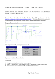 Lezione del corso di elettronica del 13-3