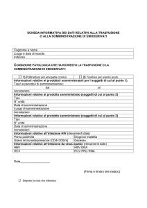 Scheda Informativa dei dati relativi alla trasfusione Word