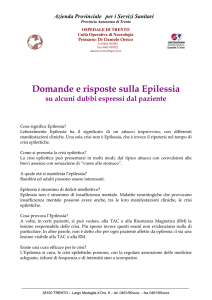 Alcune domande/risposte sull`epilessia.