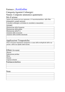 Farmaco : Acetilcolina