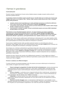 I farmaci in gravidanza