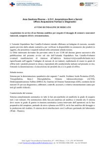 AVVISO Indagine di m.. - Azienda Ospedaliera San Camillo