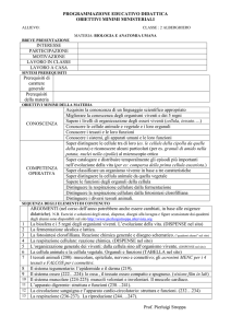 biologia obiettivi minimi 2011/12 - link al sito