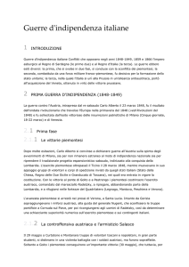 Guerre d`indipendenza italiane 1 INTRODUZIONE Guerre d