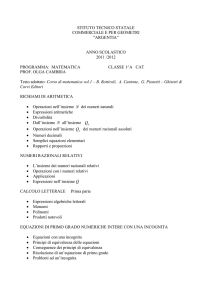 matematica 1A CAT