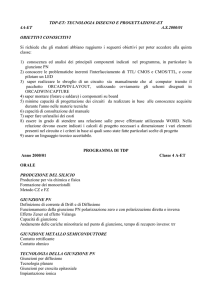 TDP: TECNOLOGIA DISEGNO E PROGETTAZIONE
