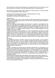 Somministrazione endovescicale bisettimanale di gemcitabina 2000