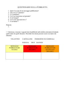QUESTIONARIO PUBBLICITA`