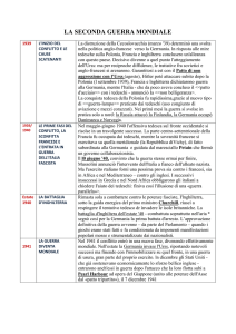 LA SECONDA GUERRA MONDIALE 1939 L`INIZIO DEL