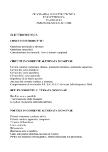programma di elettrotecnica