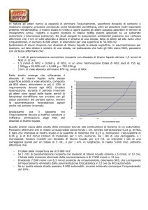 Sviluppo dei mattoni idroassorbenti con l`eliminazione dei NOx