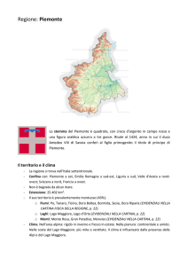 Esempio analisi Regione d`Italia. Piemonte