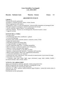 Scienze 1I - Liceo Caccioppoli