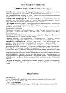 FONDAMENTI DI INFORMATICA