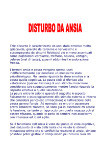 sintomi del disturbo da ansia