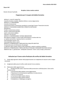 modulo 1: salute e malattia - "L. Cossa"