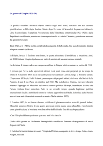 La guerra di Etiopia