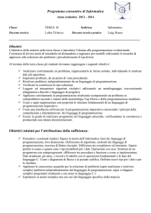 Programma consuntivo di Informatica