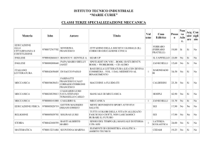 classi terze specializzazione meccanica