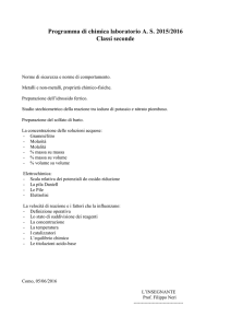 Programma di chimica laboratorio A