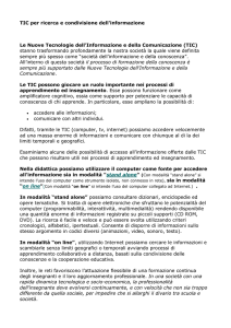 TIC per ricerca e condivisione dell`informazione