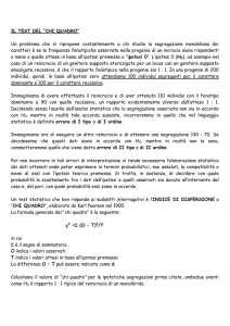 il test del “chi quadro”