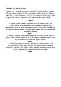 Preghiera alla Beata Cristina - abbaziaeparrocchiedilucoliold.it