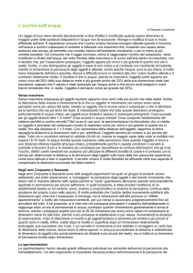 L`occhio sott`acqua