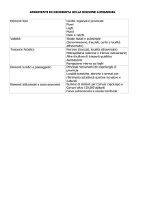elementi di geografia della regione lombardia