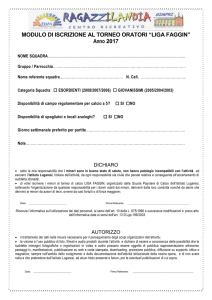 modulo iscrizione