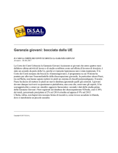 Garanzia giovani: bocciata dalla UE