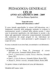 PEDAGOGIA GENERALE