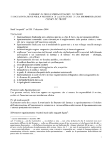 Promotore della Sperimentazione