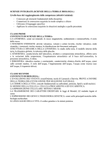 obiettivi minimi scienze