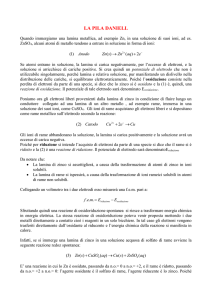 la pila daniell - Laboratorio di fisica