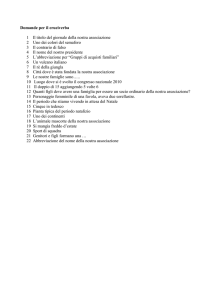 Domande per cruciverba - Associazione Nazionale Famiglie