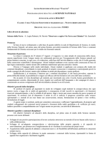 1F SCIENZE - Liceo Scientifico Talete