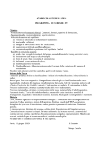 programma di chimica - “copernico” – pavia