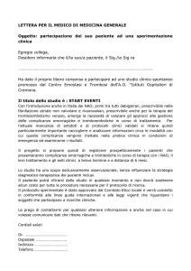 Informazioni medico START Eventi
