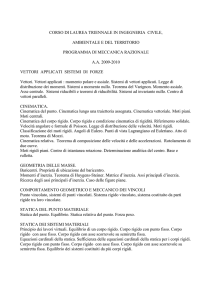 Programma di Meccanica Razionale 09