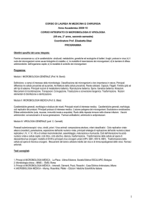 Microbiologia e Virologia