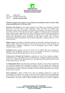 Roma - Federfarma Nuoro