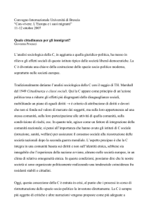 Quale cittadinanza per gli immigrati?