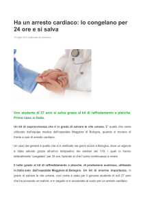 Ha un arresto cardiaco: lo congelano per 24 ore e si salva 12 luglio