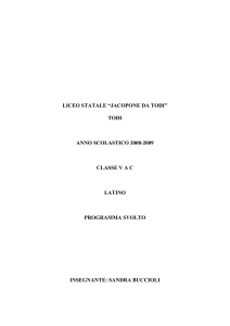 LICEO STATALE “JACOPONE DA TODI”